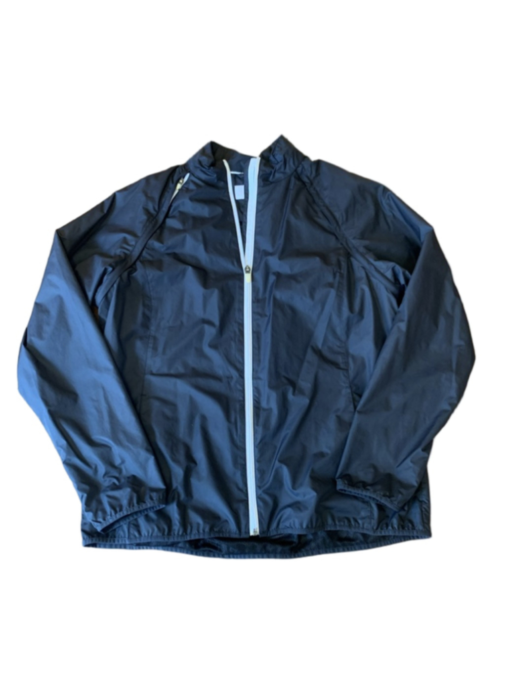 Lady Hagen Jacket Large Navy Blue Golf / Tennis Zip Off Sleeve Sports